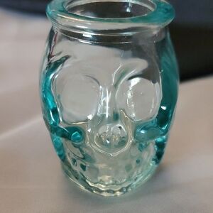 Teal Glass‎ Skull Shot Glasses